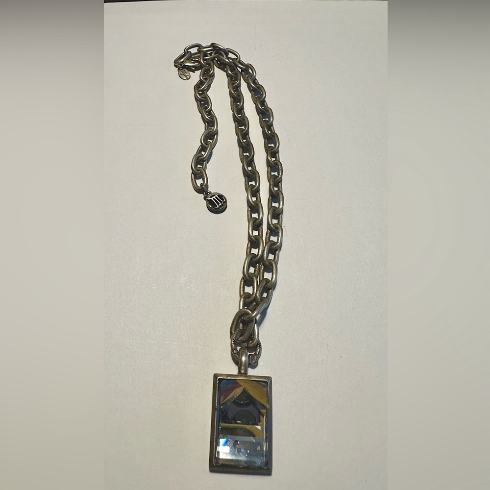 Myka pewter and Swarovski attached pendant
